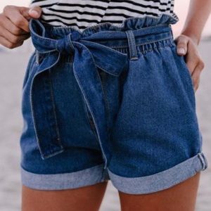 VICI paper bag shorts